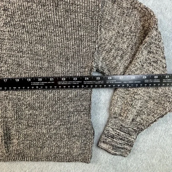 Free People Alana Off The Shoulder Knit Sweater Gray Casual Relaxed Womens M - Picture 6 of 11